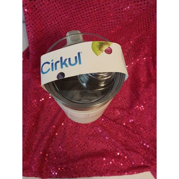 Cirkul 40 OZ All Day Straw Sip Stainless Steel Tumbler Fog Gray Spill Resistant - Picture 5 of 8